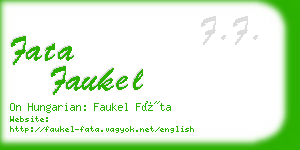 fata faukel business card